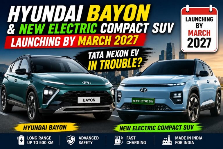 Hyundai Bayon : A New Electric Compact SUV Set to Shake India by March 2027 – Tata Nexon EV in Trouble?