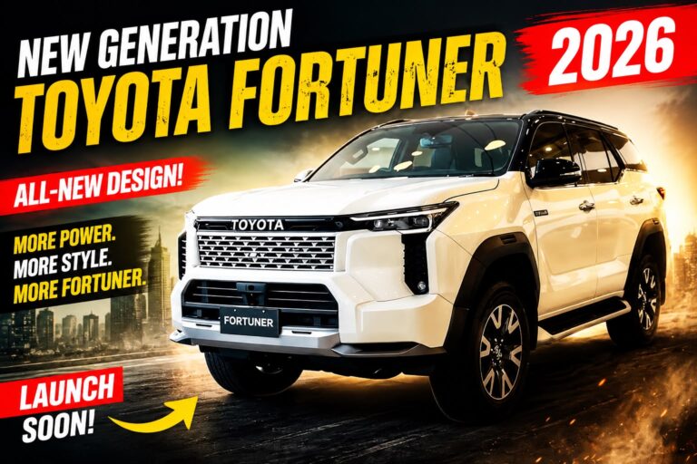 New Generation Toyota Fortuner Facelift 2026